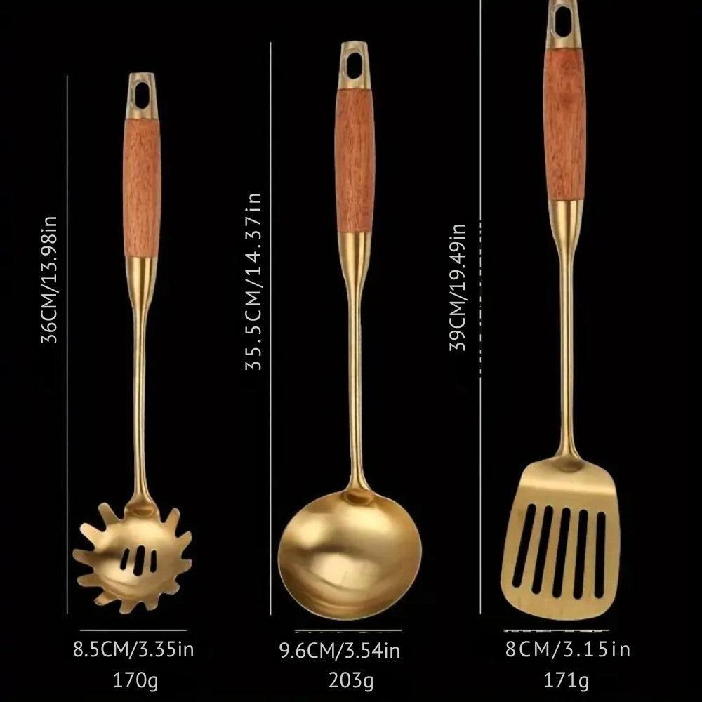 Chef’s Choice Golden Kitchen Utensils