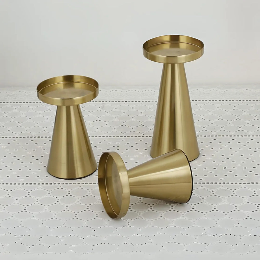 Elegant Brass Candle Holders
