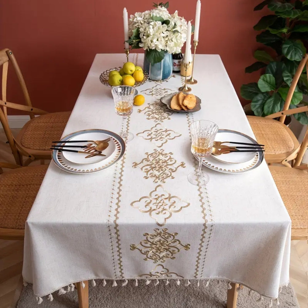 Sorella Luxe Embroidered Tablecloth