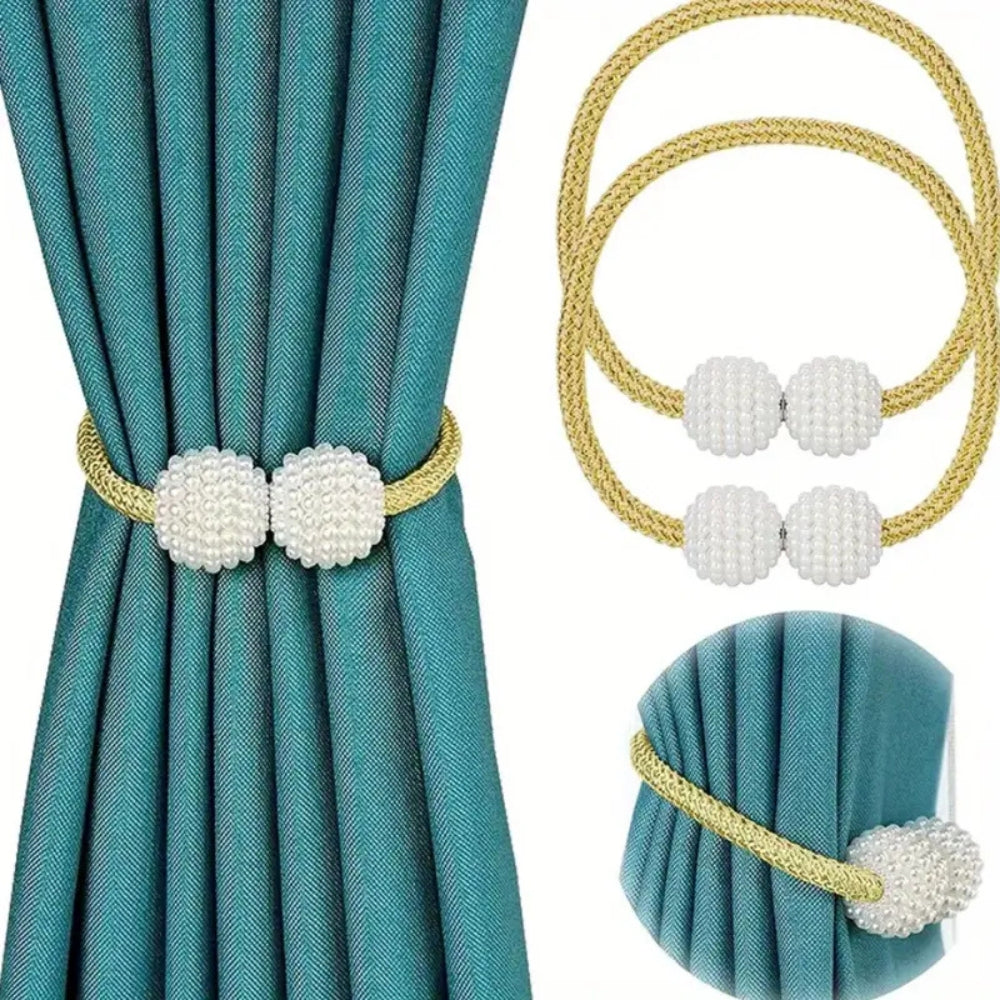 Magnetic Pearl Curtain Tie Back