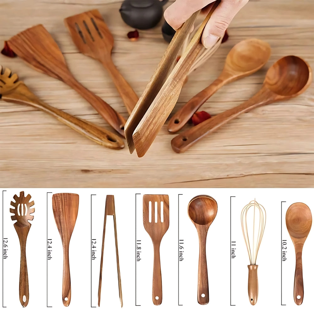 Premium Wooden Cooking Utensils