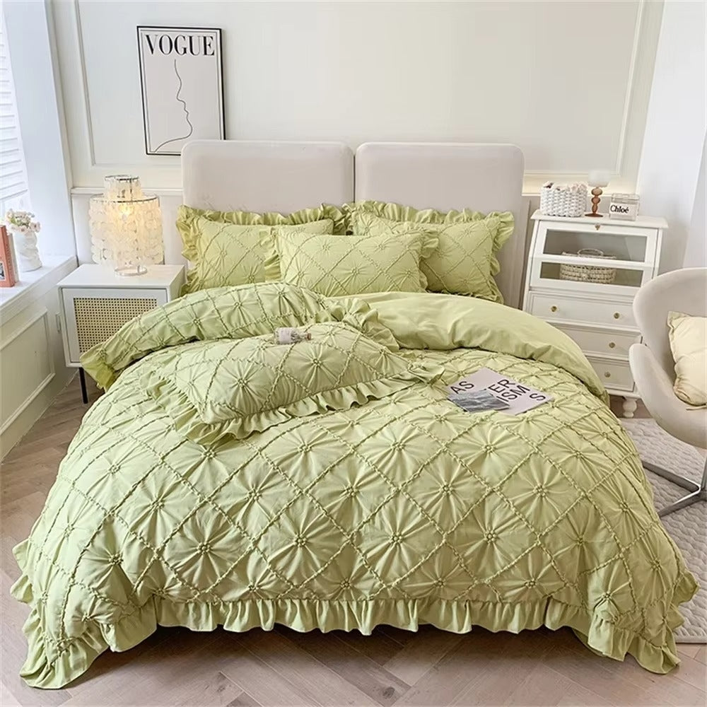 Belle Cotton Plush Ruffle Bedding