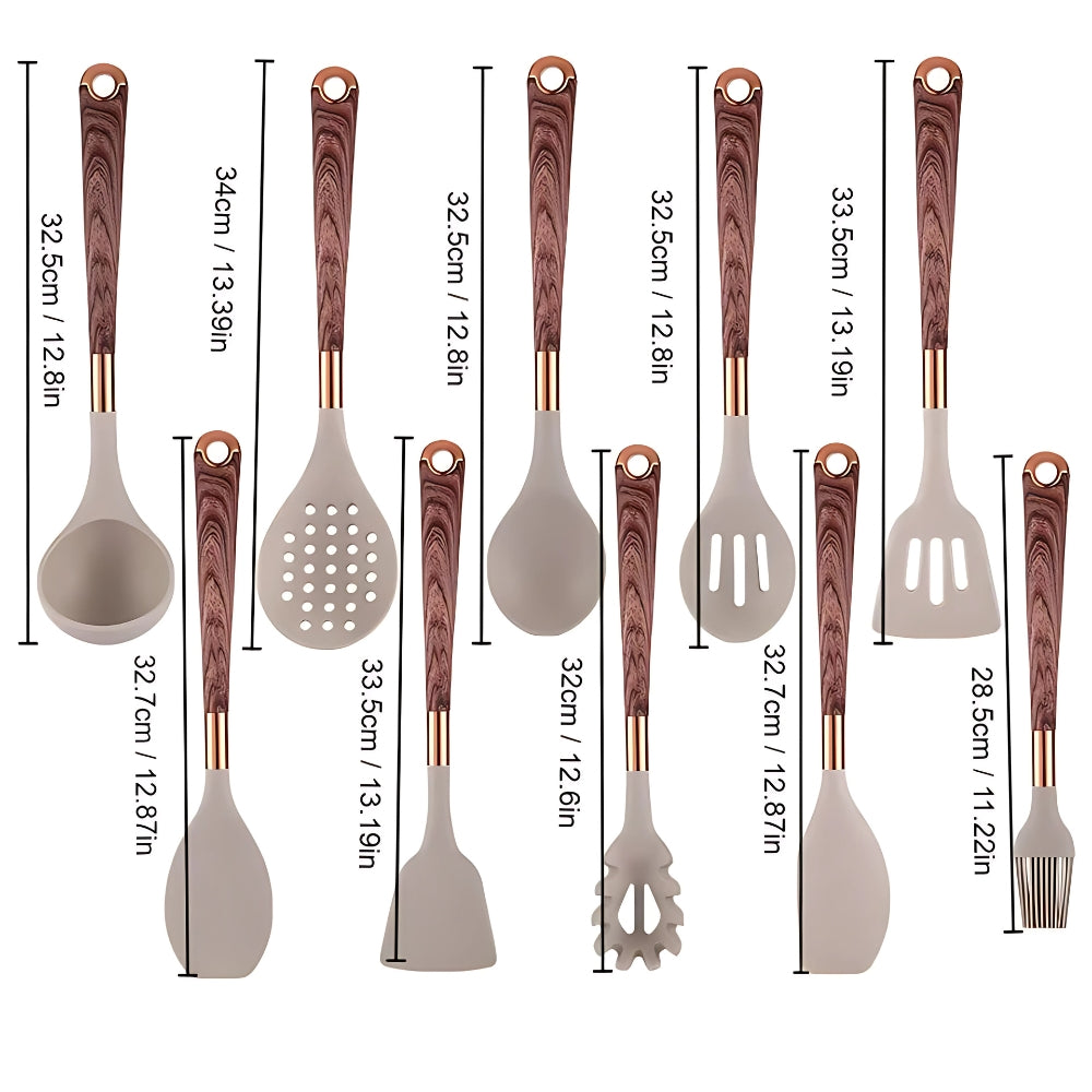 Luxe Silicone Cooking Utensils