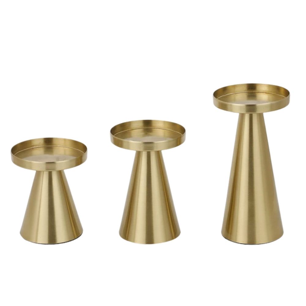 Elegant Brass Candle Holders