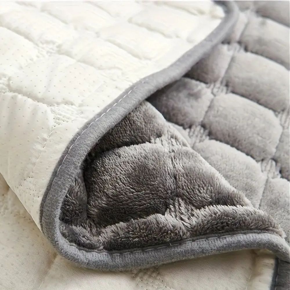Velvet Grid Recliner Cover