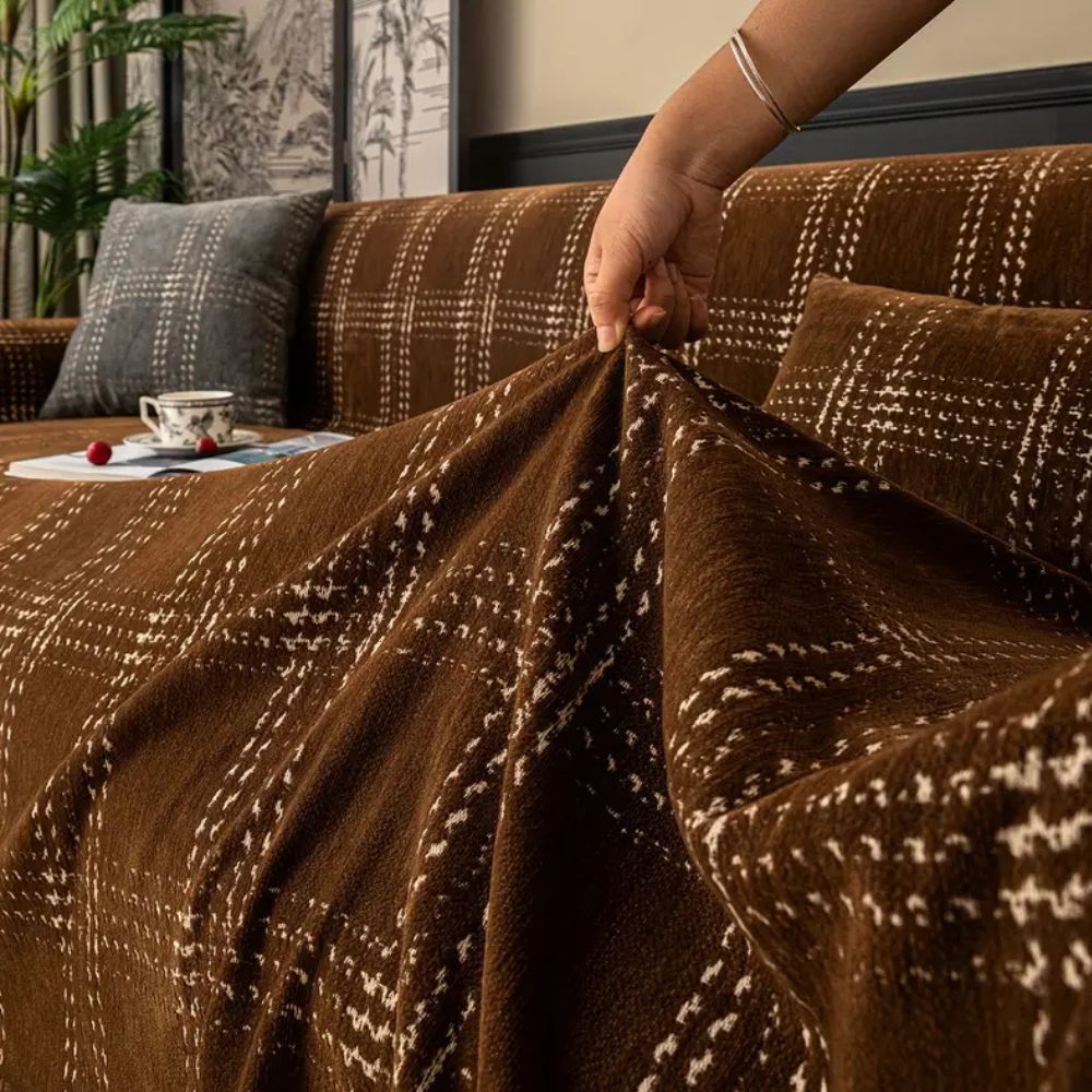 Chesterfield Plaid Sofa Cover