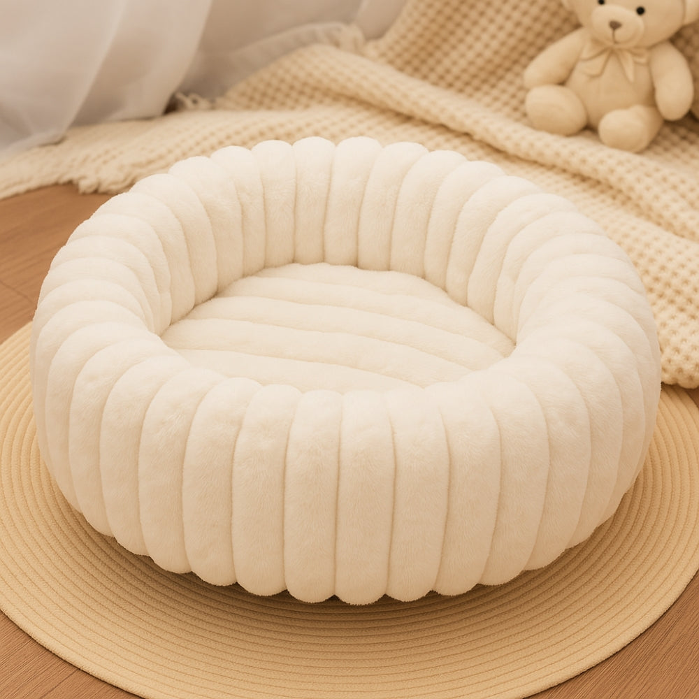 Purrfectly Plush Round Pet Bed