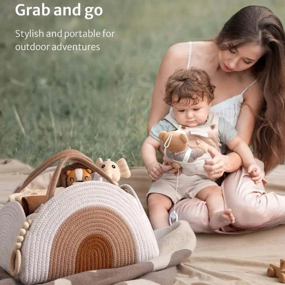 Neutral Tone Baby Storage Organizer