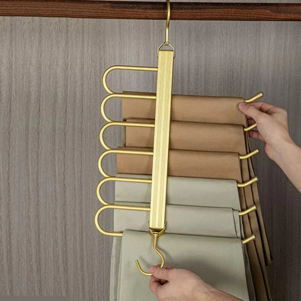 Regal Gold Space-Saving Trouser Hanger