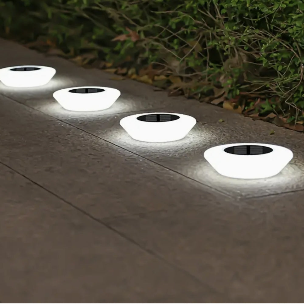 Solar LED outdoor pathway lights