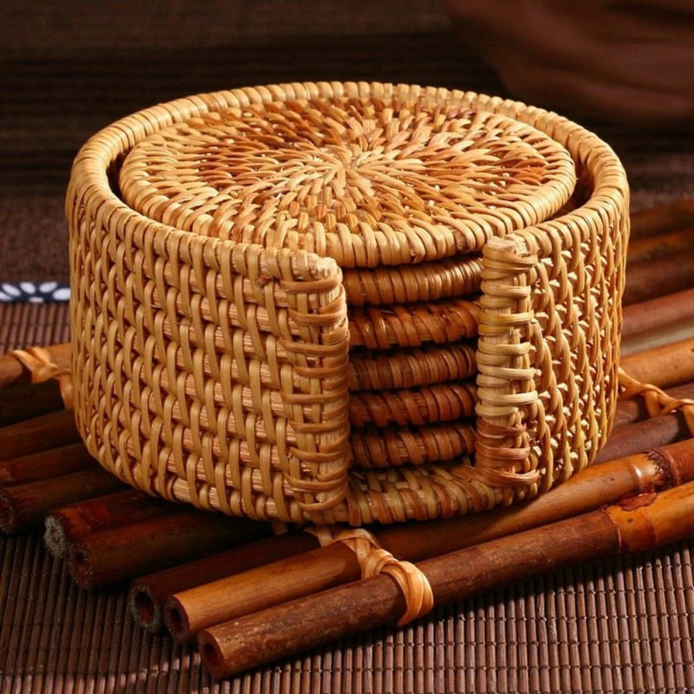 Handmade Rattan Coaster