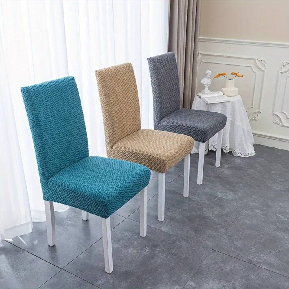 Sylva Jacquard Velvet Stretch Dining Chair Cover