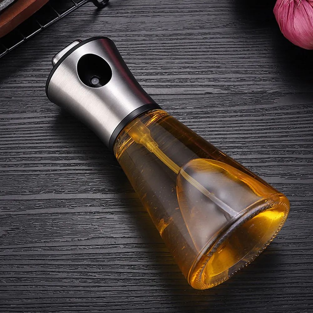 Stainless Crystal Oil Spray Bottle