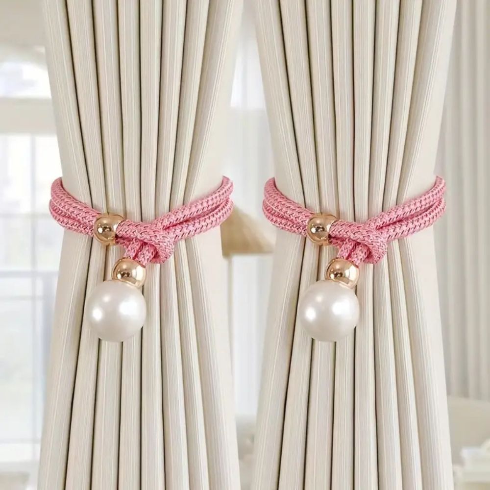 Lustrous Pearl Curtain Tie Back