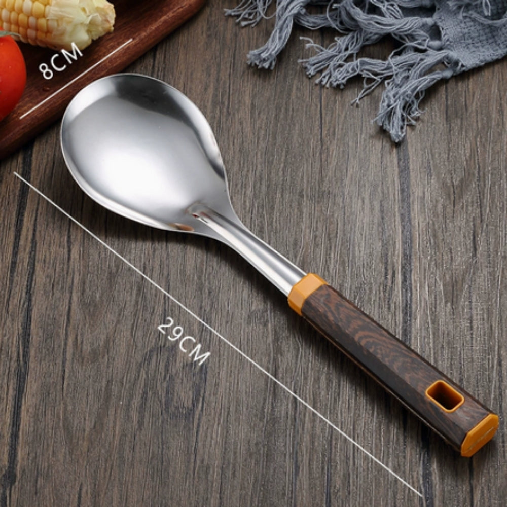 Wood Grain Stainless Steel Utensils