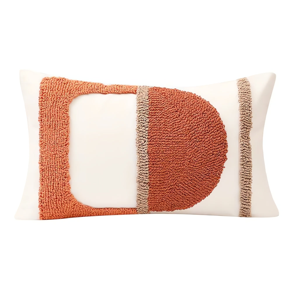 Eden Geometric Embroidery Cushion Cover