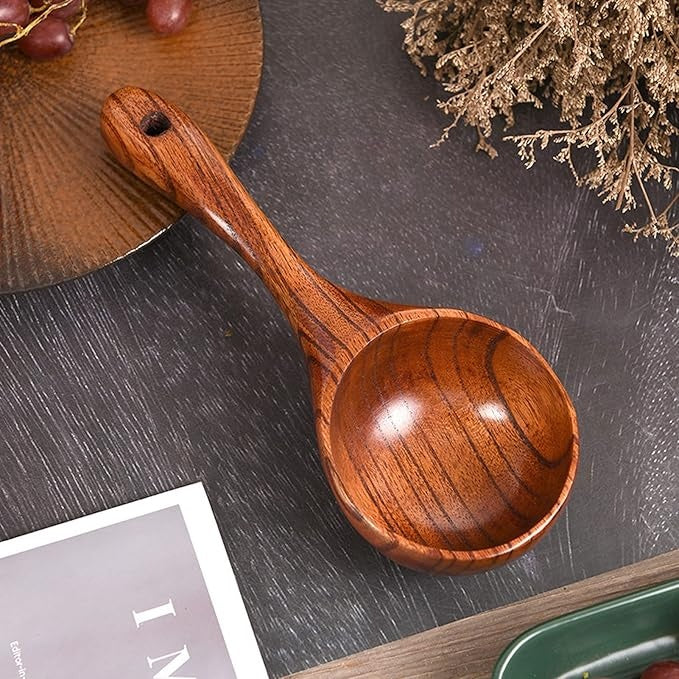 Large Wooden Multi-Purpose Scoop - 1pc