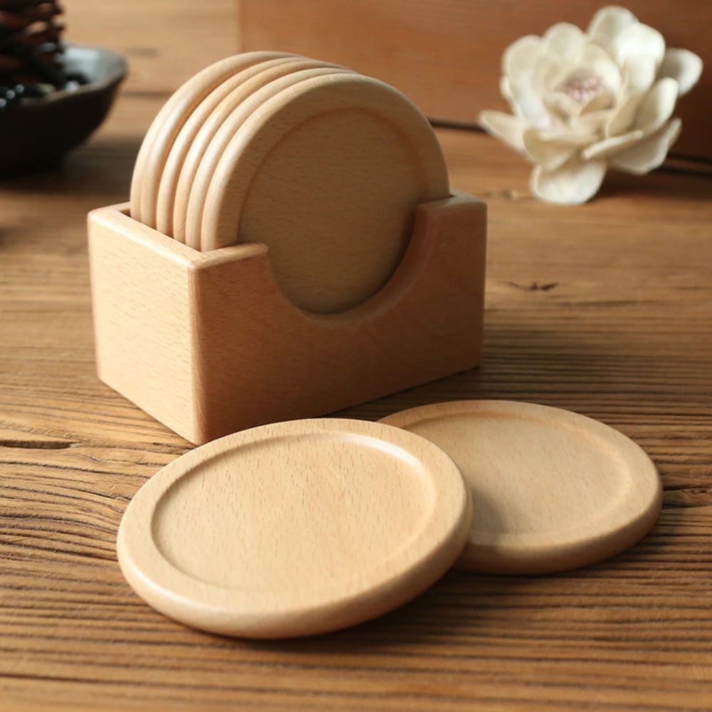Japanese Style Wooden Coaster