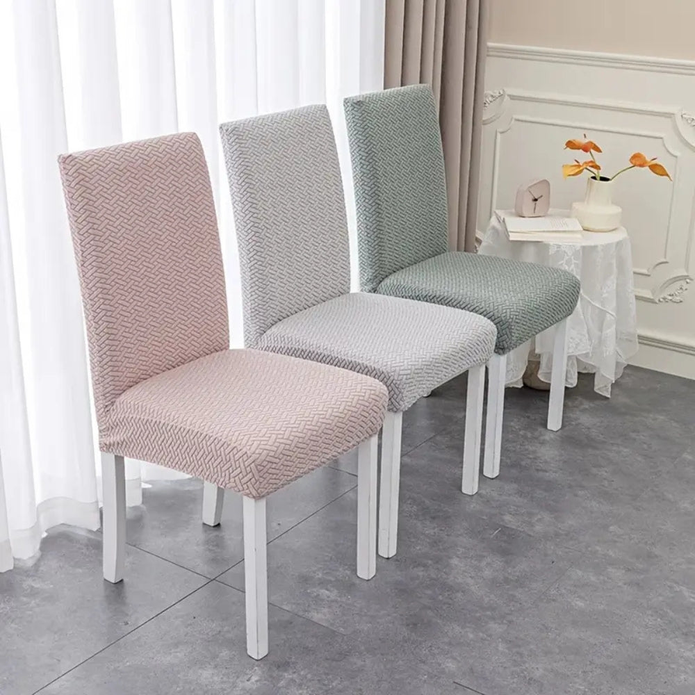 Sylva Jacquard Velvet Stretch Dining Chair Cover