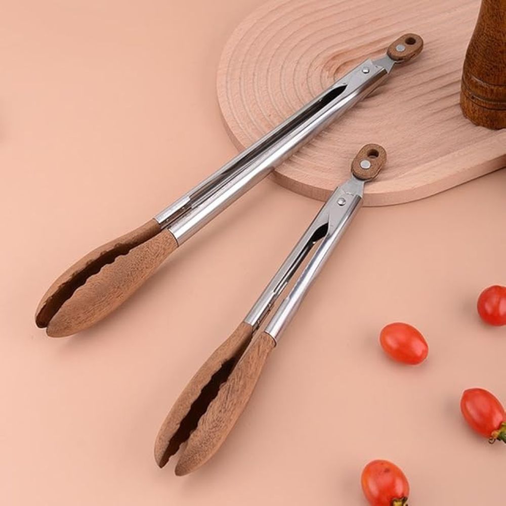 Heritage Wood & Steel Tongs