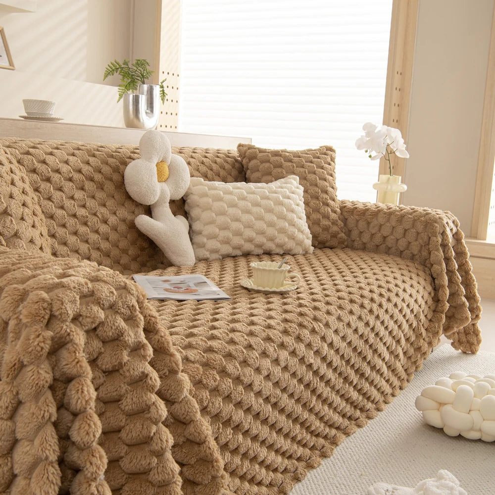 Tufted Rabbit Faux Sofa Cover
