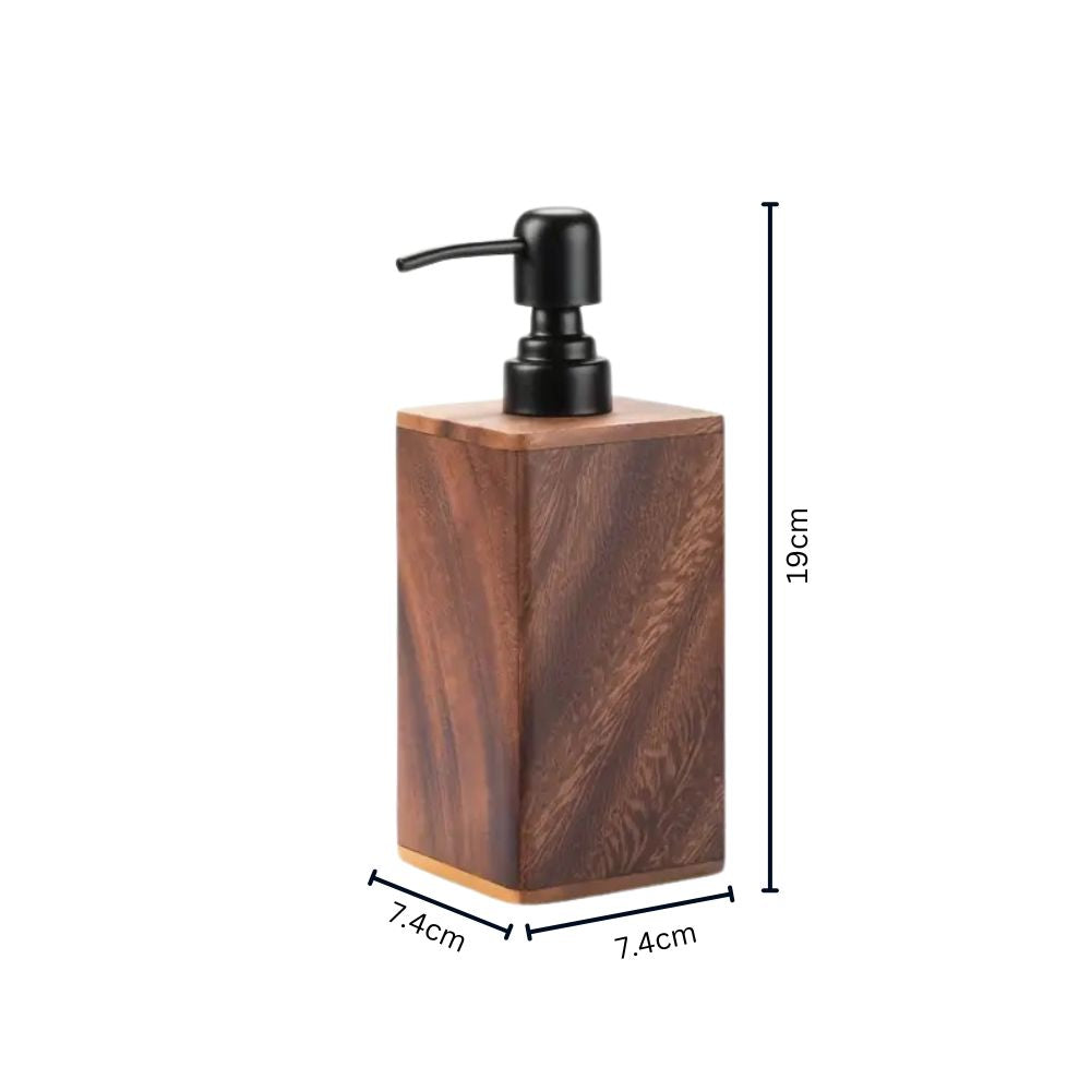 Walnut Aura Lotion & Soap Dispenser