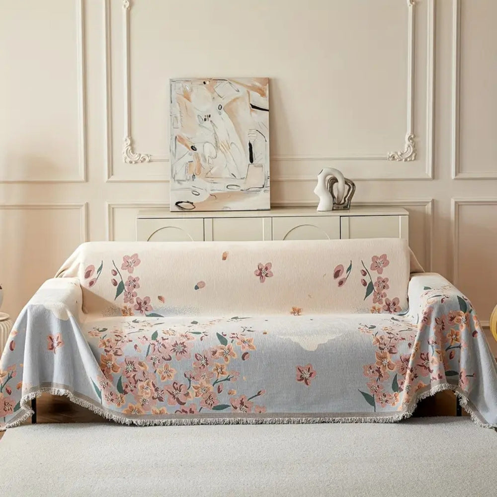 Amara Floral Reversible Sofa Cover