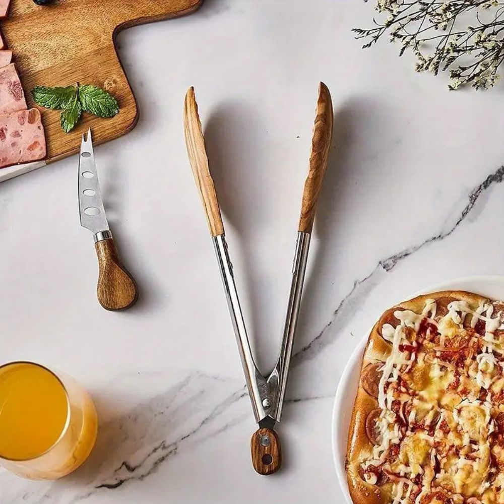 Heritage Wood & Steel Tongs