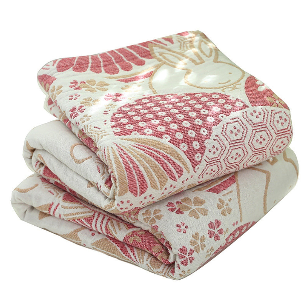 Joyful Haven Four-Layer Cotton Blanket