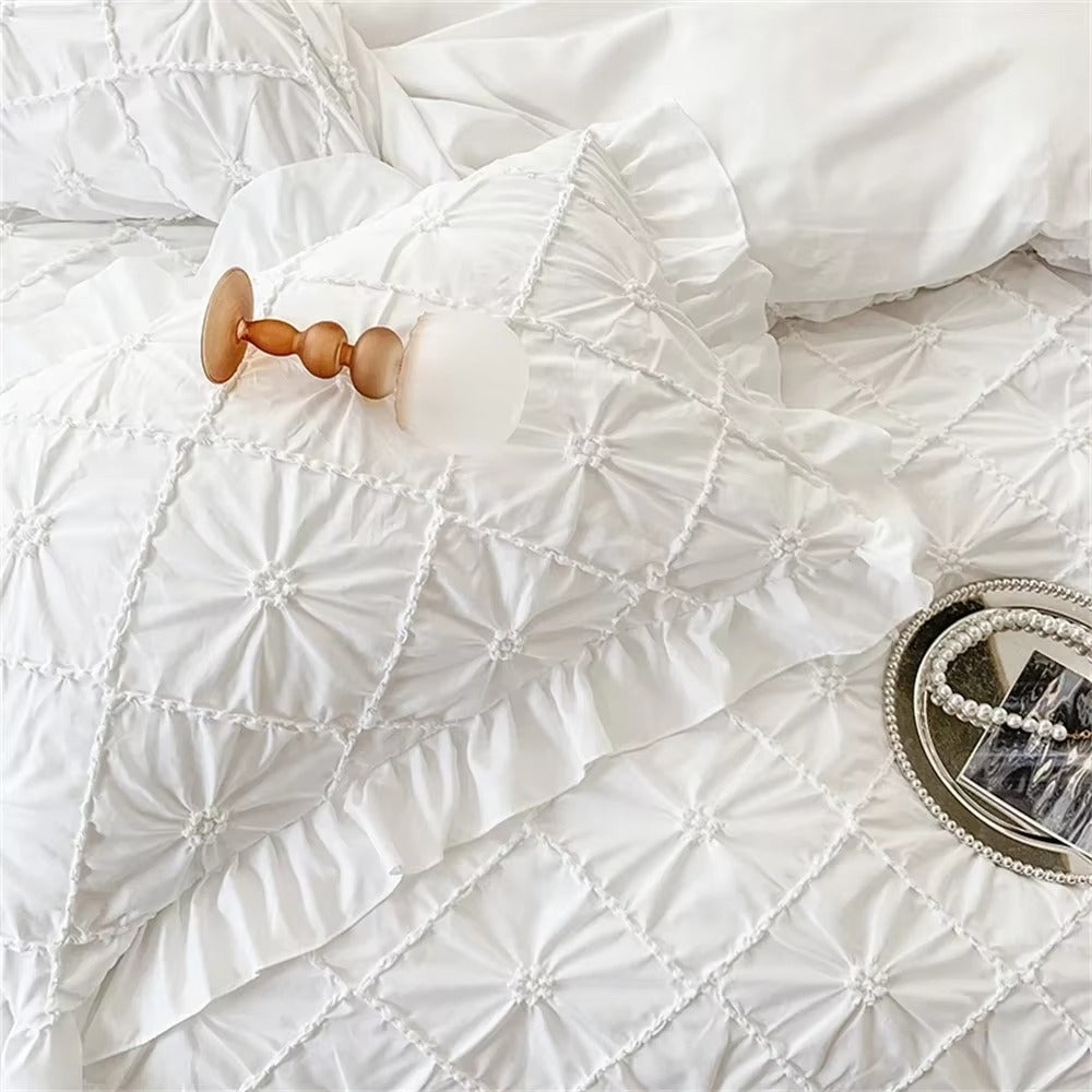 Belle Cotton Plush Ruffle Bedding