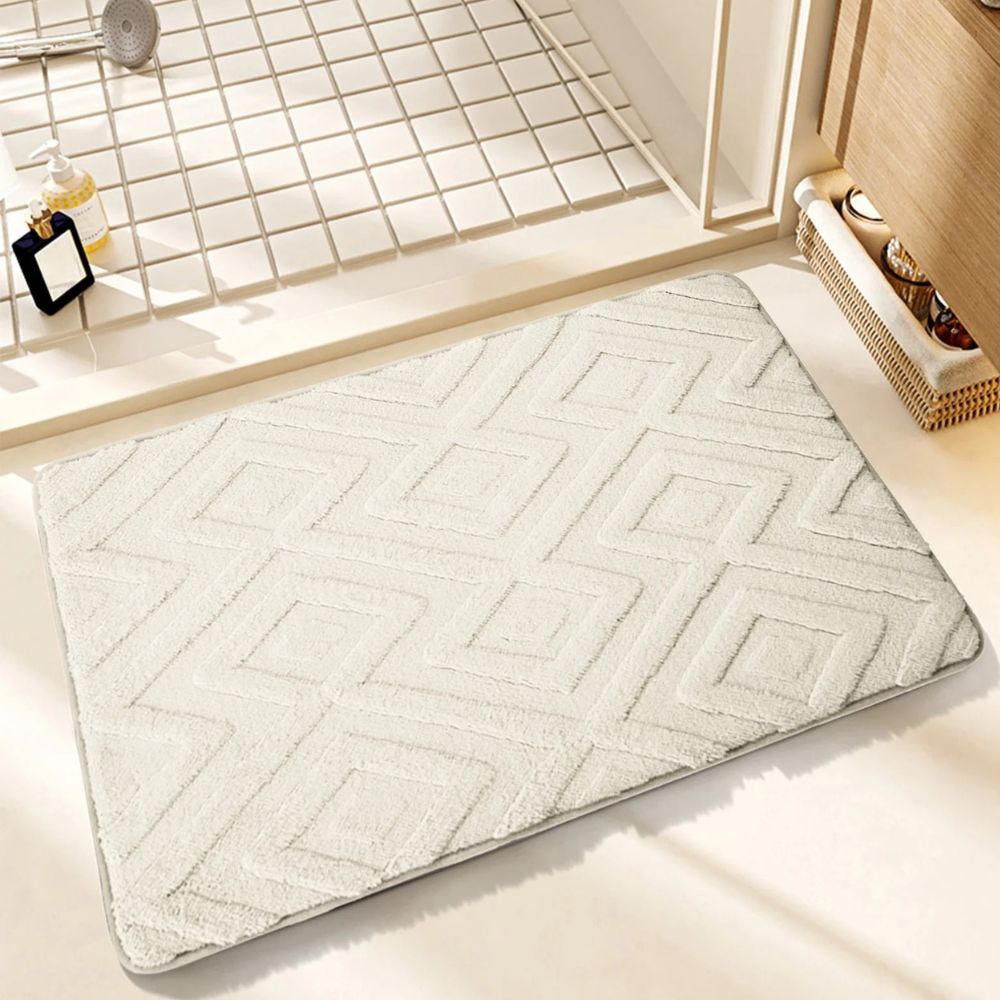 Diamond Jacquard Bath Mat