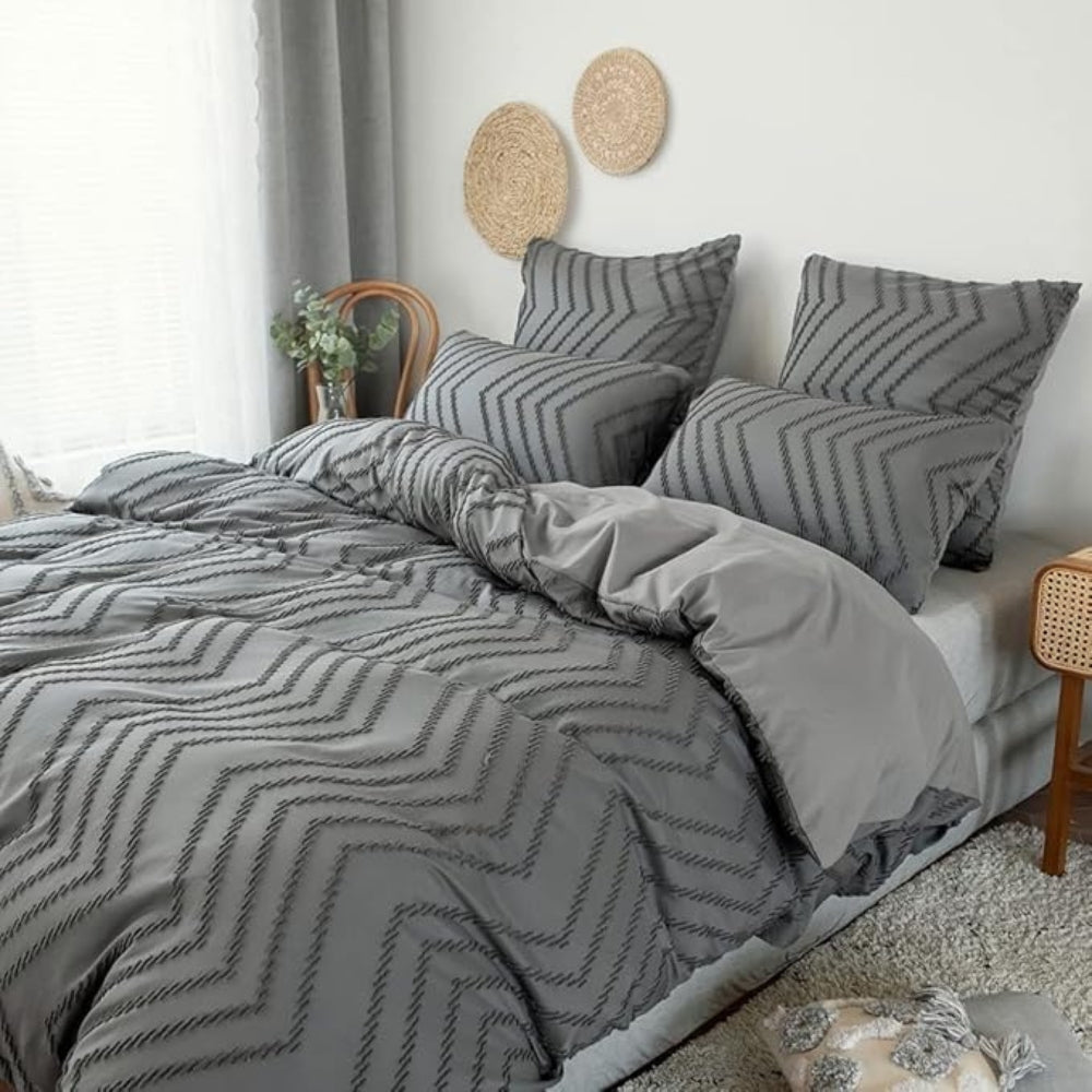 Chevron Plush Quilt Cover