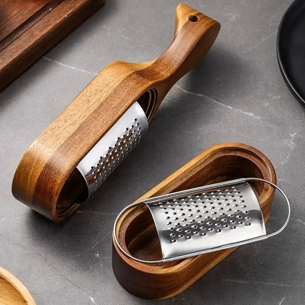 Wood Grip Cheese Grater