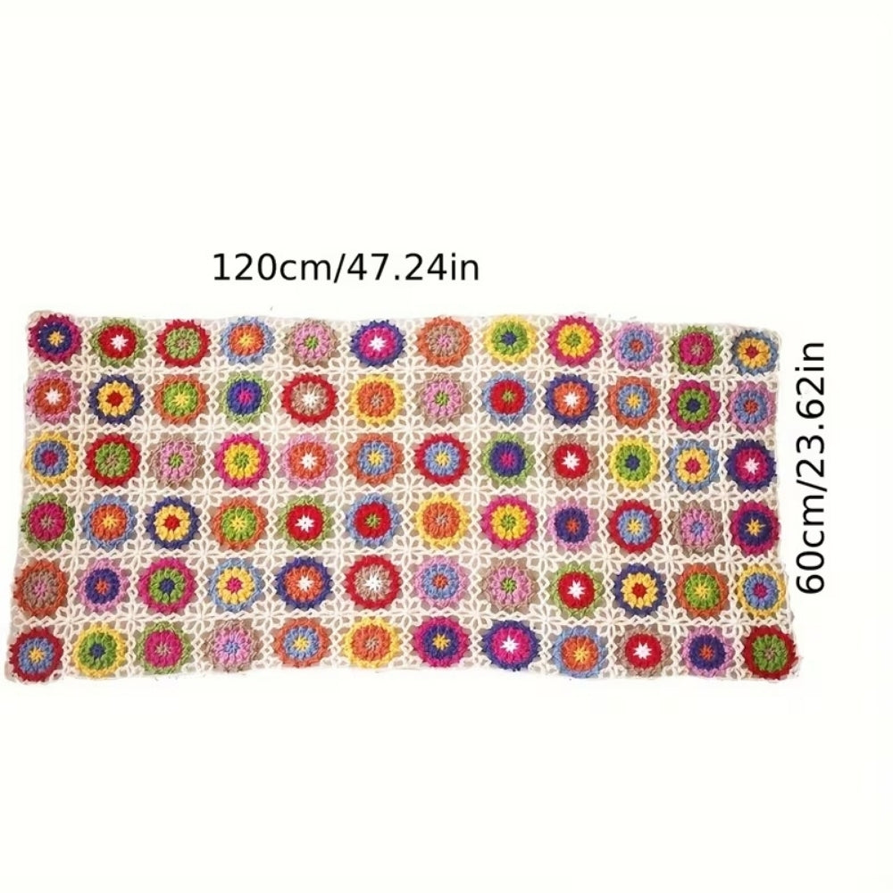 Blooming Crochet Flower Blanket