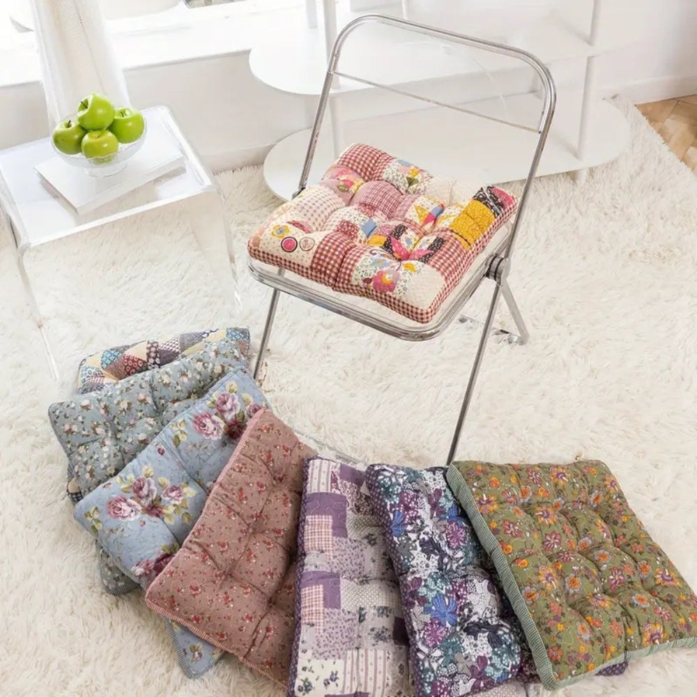 Boho Floral Thick Seat Cushions
