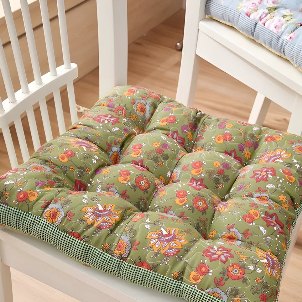 Boho Floral Thick Seat Cushions