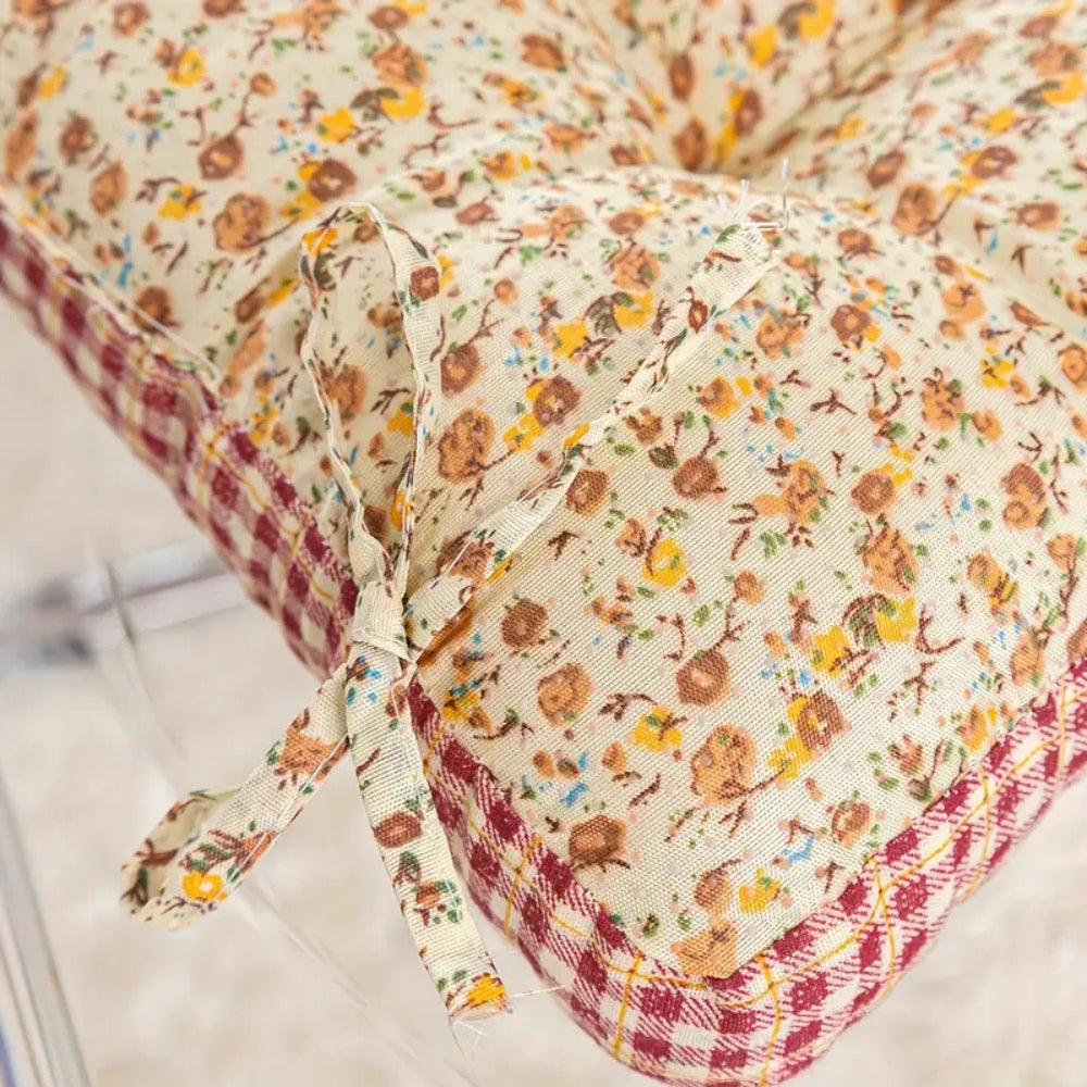 Boho Floral Thick Seat Cushions