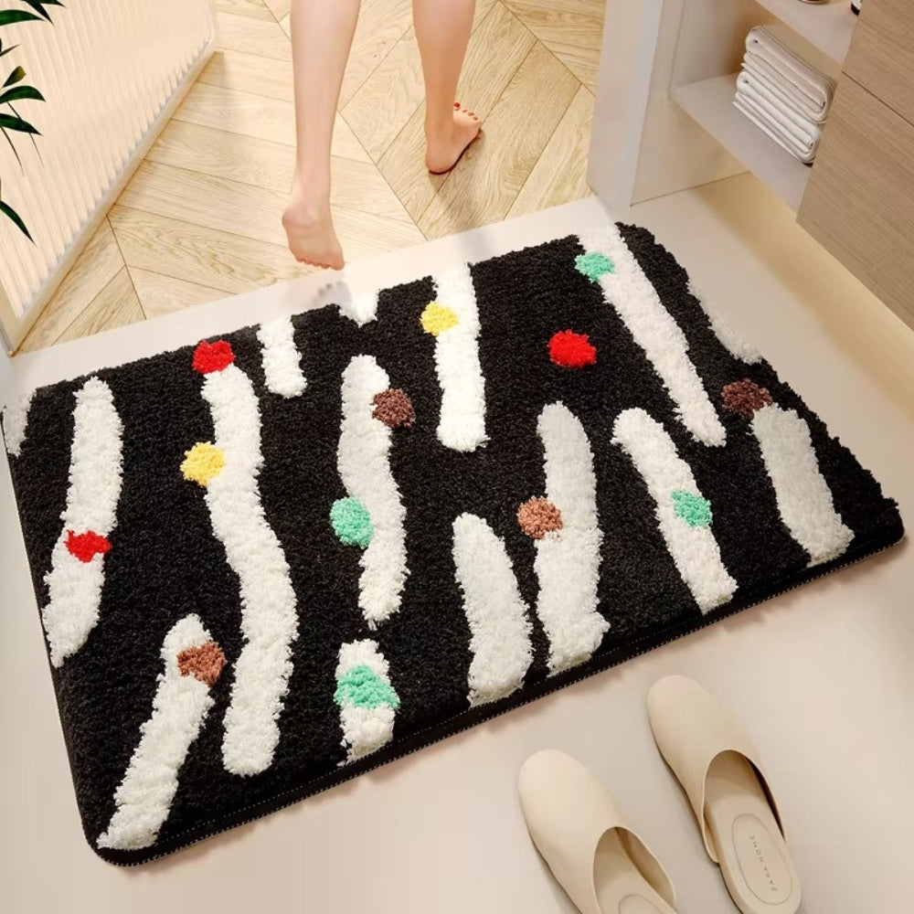 Candy Color Clash Bath Mat