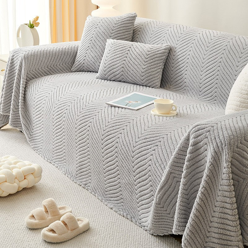 Chenille Plush Sofa Cover