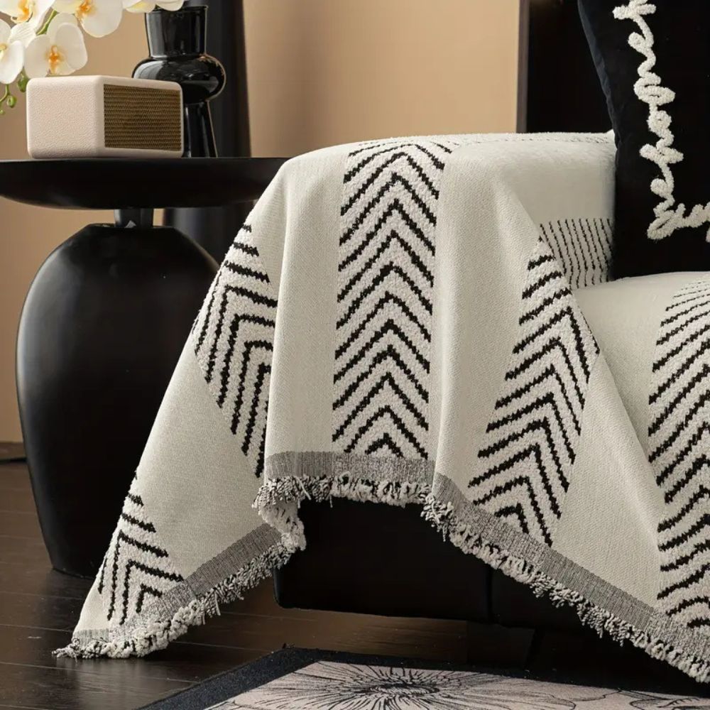 Chevron Echo Line Sofa Cover