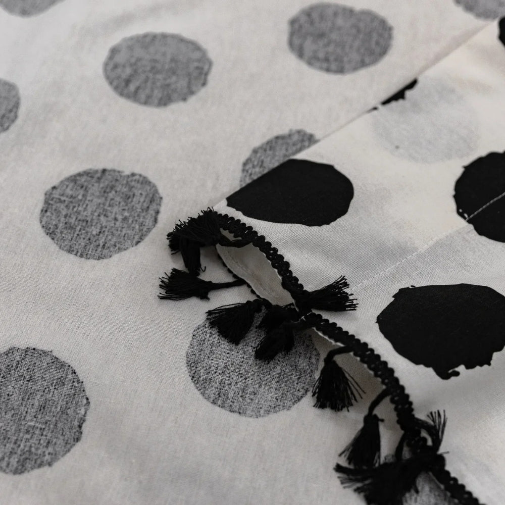 Chic Polka Dot Tassel Window Curtain