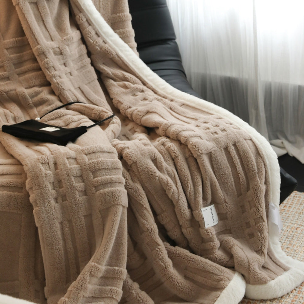 Cosmo Fluffy Winter Three-Dimensional Warm Blanket