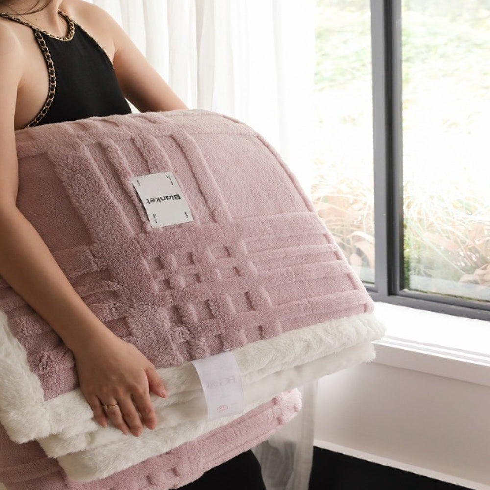 Cosmo Fluffy Winter Three-Dimensional Warm Blanket