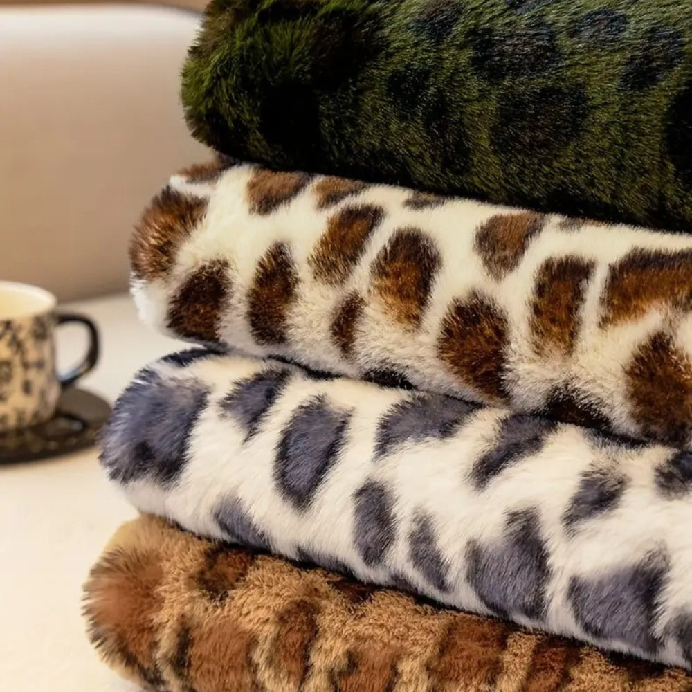 Cozy Leopard Print Sofa Cover
