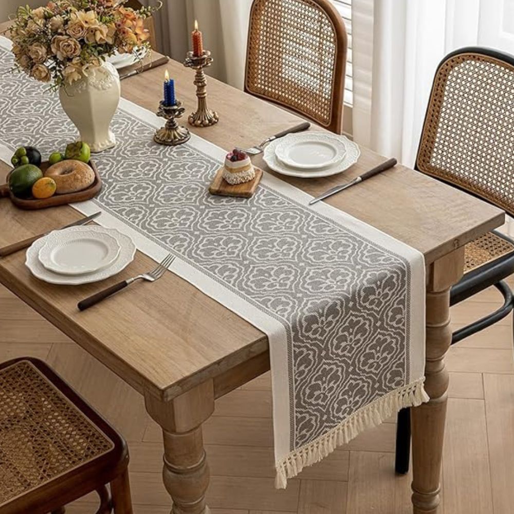 Damask Dune Table Runner