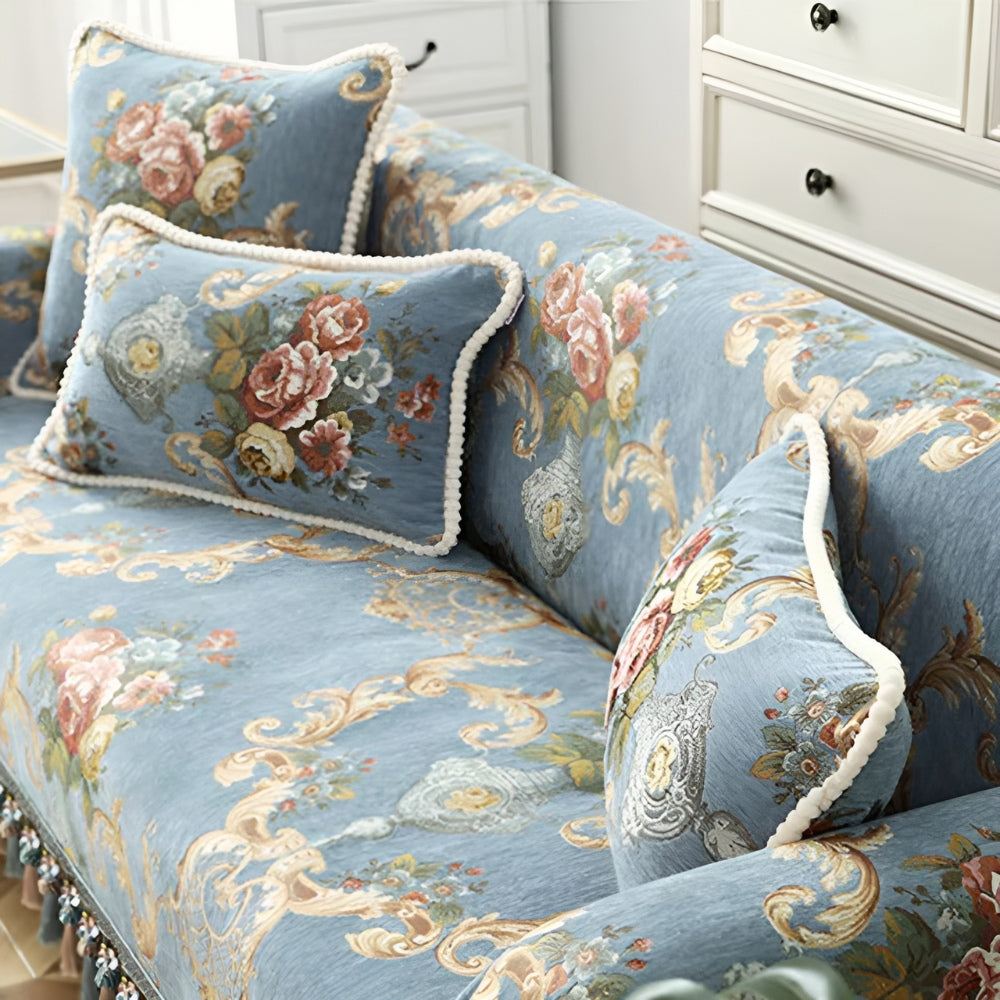 Elise Chenille Beaded Edge Cushion Cover