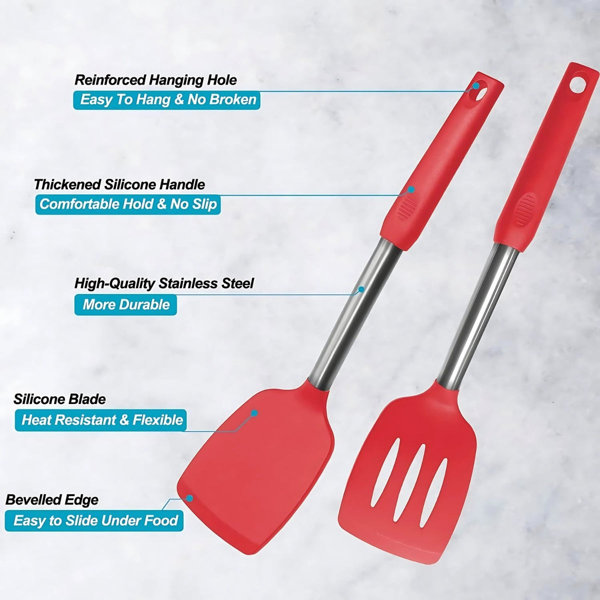 FlexiChef Silicone Kitchen Utensil Set