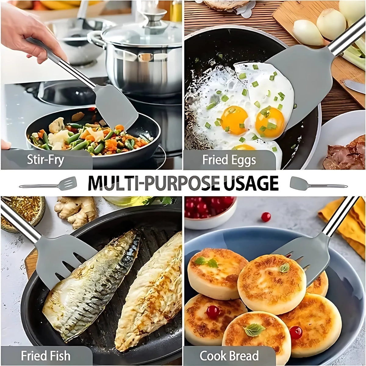 FlexiChef Silicone Kitchen Utensil Set