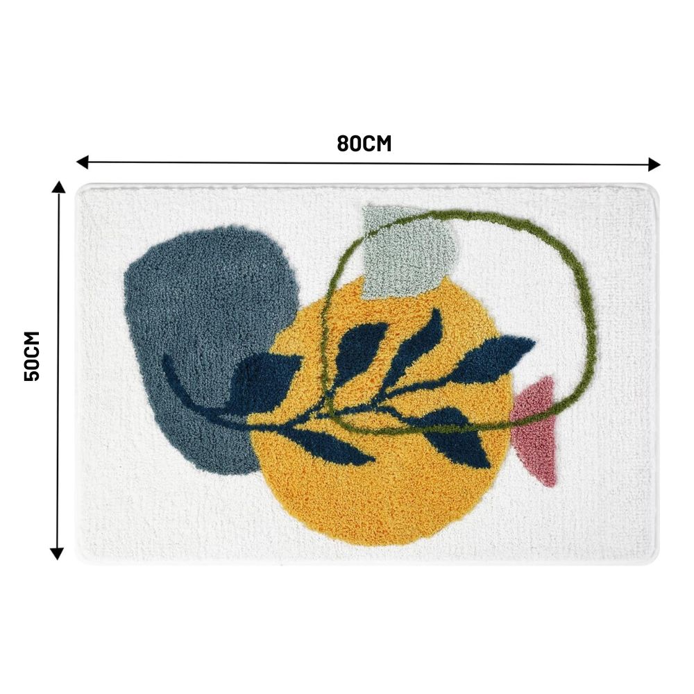Floral Non-Slip Bathmat