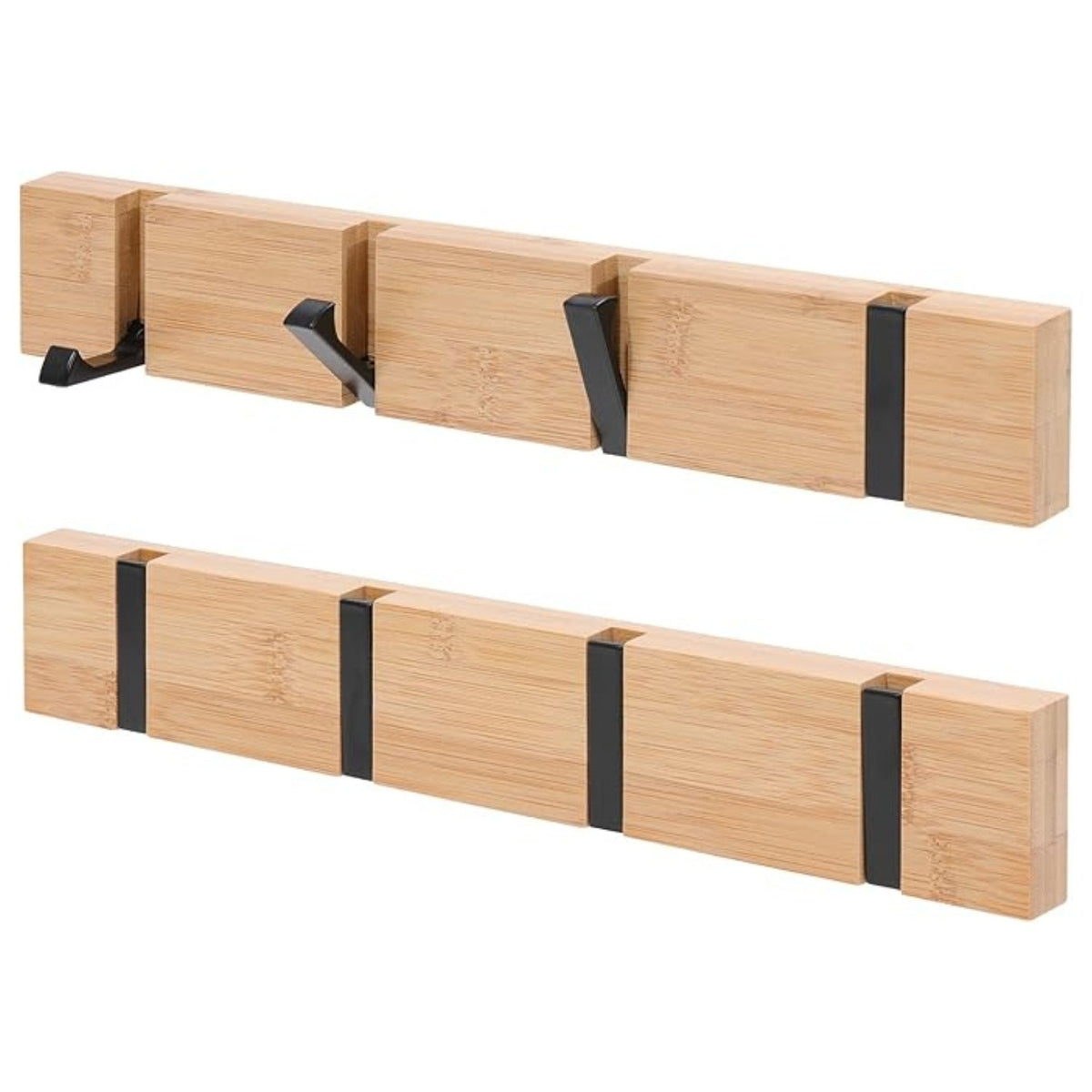 Functional Flip Wooden Wall Hook Rack